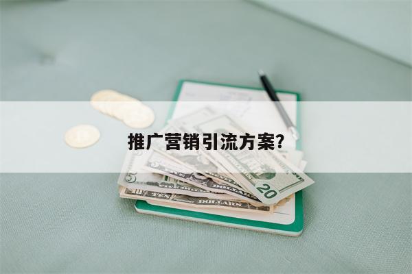 推广营销引流方案？