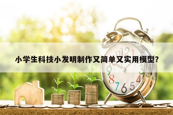 小学生科技小发明制作又简单又实用模型？